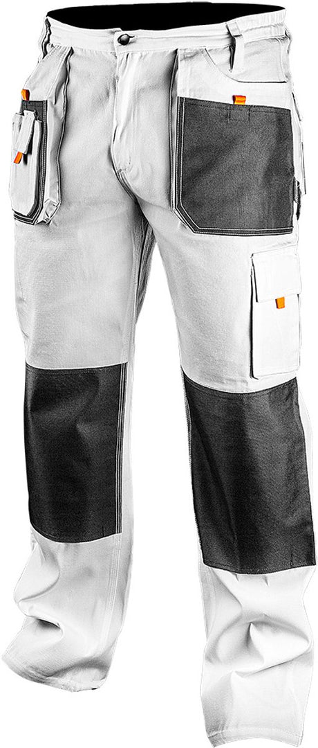 Neo tools pantalon de travail pour peintres blanc xl 56 protection oxford 35% coton-65% polyester 267 gr m2 ce-en340