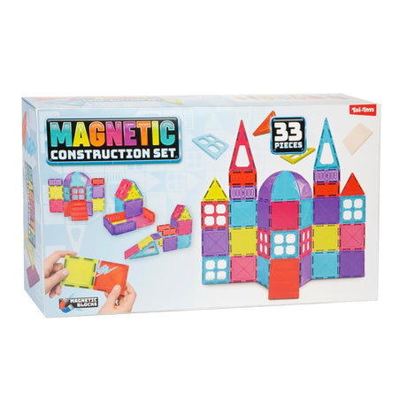 Toi-toys jeu de construction panneaux magnétiques 33 pièces