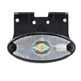 Lampe de position latérale suspension blanche + support d'angle LED