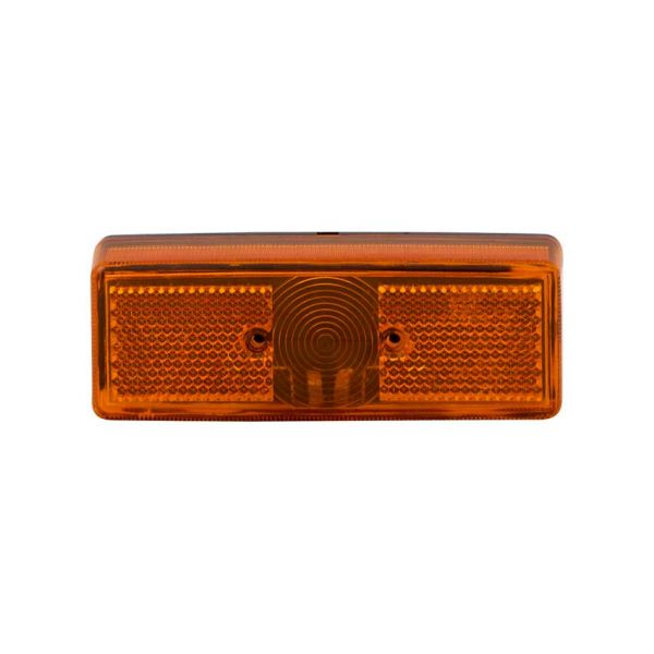 Lampe en saillie rectangle orange
