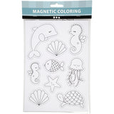 Aimants Creativ company, figures marines, feuille 14,85x21, 1 feuille