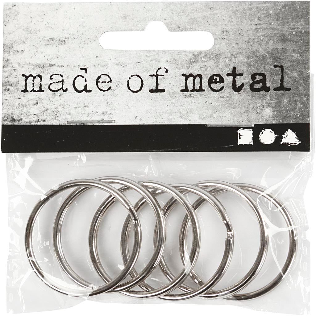 Porte-clés Creativ company, d 30 mm, 6 pièces, 1 boîte