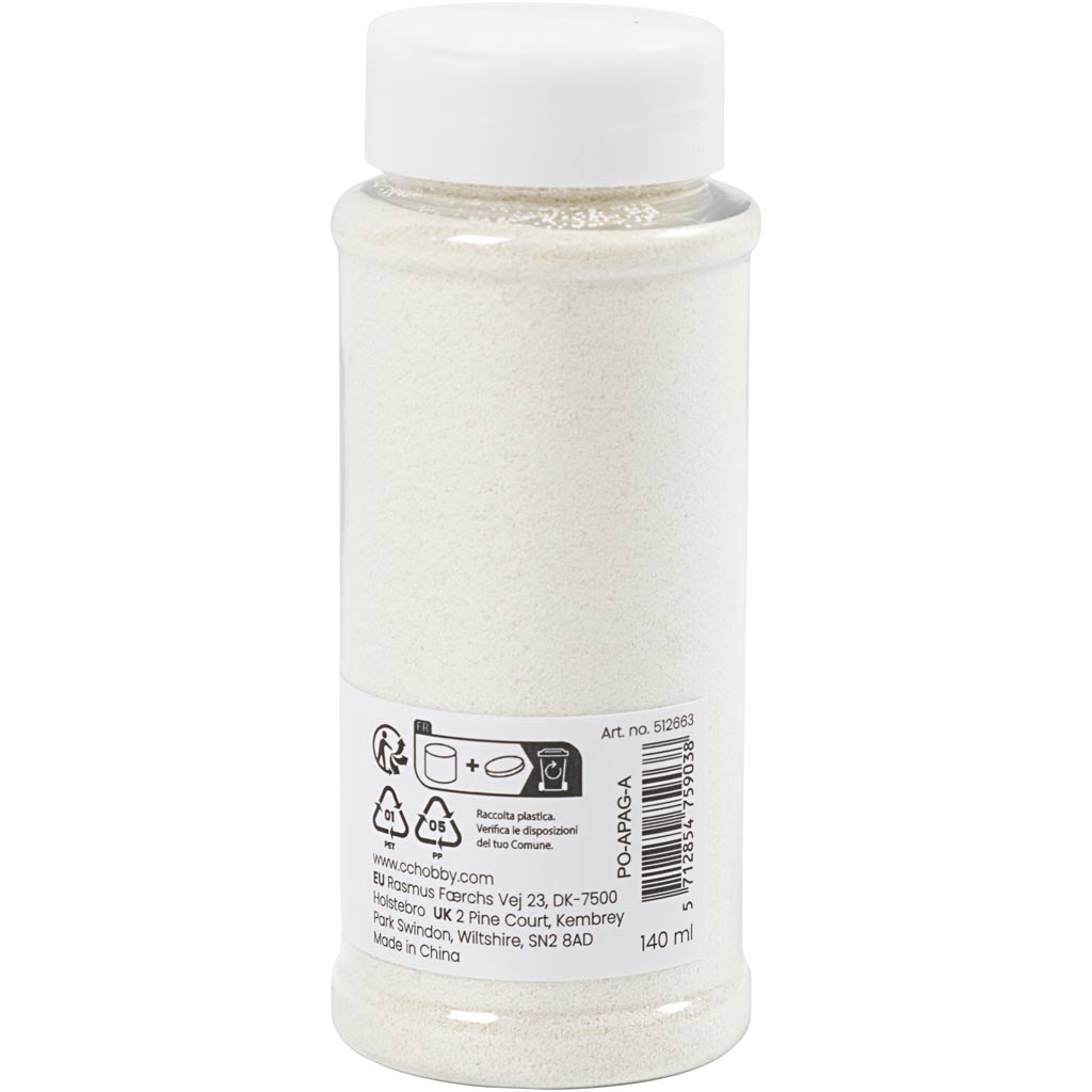 Creativ company bio sparkles, blanc, 140 ml 1 boîte