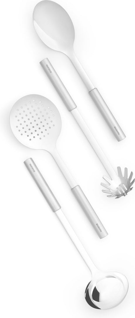 Ensemble d'ustensiles de cuisine profil Brabantia - 4 pièces - acier inoxydable