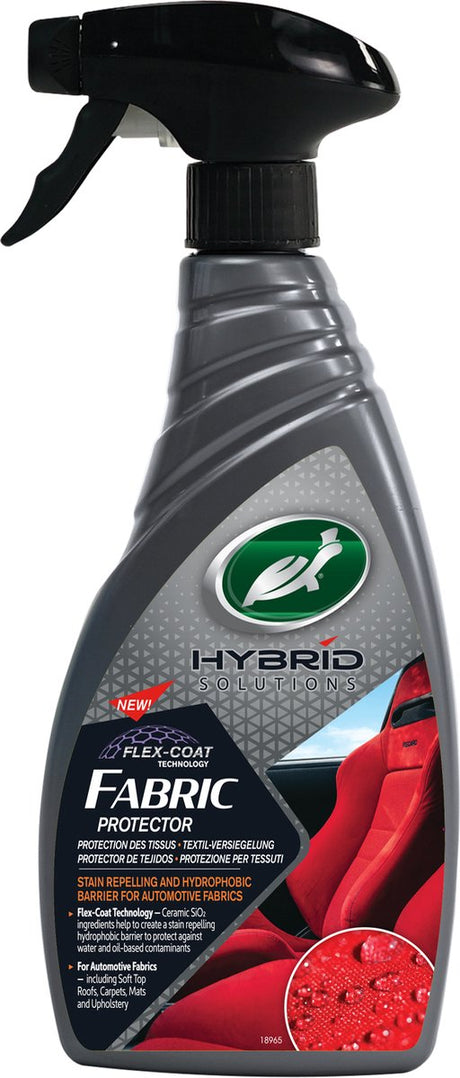 Turtle Wax HS Fabric Protector - Protecteur textile - Protège contre les contaminations à base d'eau et d'huile - Pour tous les toits de cabriolets - Également pour tissus d'ameublement, moquettes, paillassons - 500 ml