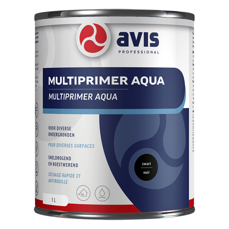 Avis professional 1074386 - avis multiprimer aq. zwart 1lt | 1 stuks