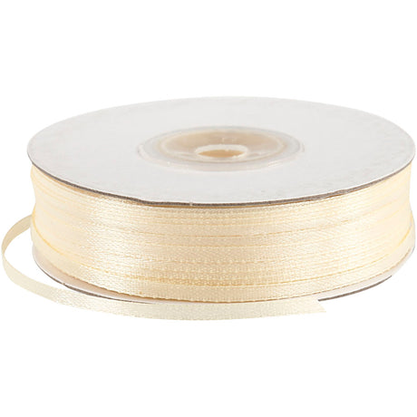 Creativ Company Satin Ribbon Off-White, 100m