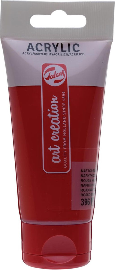 Talens art création peinture acrylique tube 75ml médium rouge naphtol