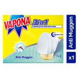 Bouchon anti moustique Vapona - contre les moustiques et moustiques tigres - protection efficace - durable - contrôle des insectes - 45 nuits
