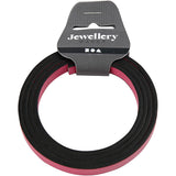 Bracelet Creativ company en simili cuir, l: 10 mm, épaisseur 3 mm, rose, 1 m 1 boîte