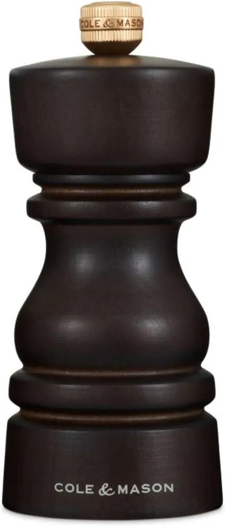 Cole mason - moulin à sel en bois chocolat london 13 cm