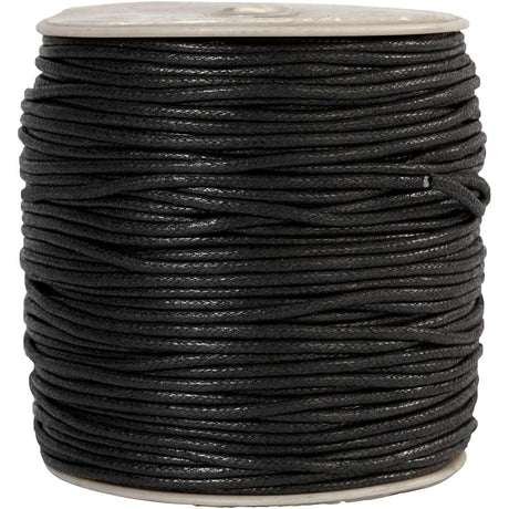 Cordon en coton Creativ company, épaisseur 2 mm, noir, 100 m 1 boîte