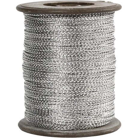 Cordon Creativ company, épaisseur 0,5 mm, argent, 100 m 1 rouleau