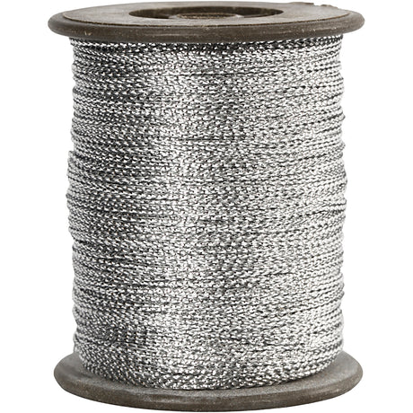 Cordon Creativ company, épaisseur 0,5 mm, argent, 100 m 1 rouleau