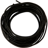 Cordon en cuir Creativ company, épaisseur 2 mm, noir, 4 m 1 rouleau