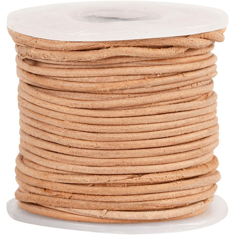 Cordon en cuir Creativ company, épaisseur 1 mm, 10 m 1 rouleau