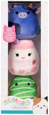 Peluche peluche Jazwares squishmallows - micromallows ingred, amélie, daisuke - 3pcs.