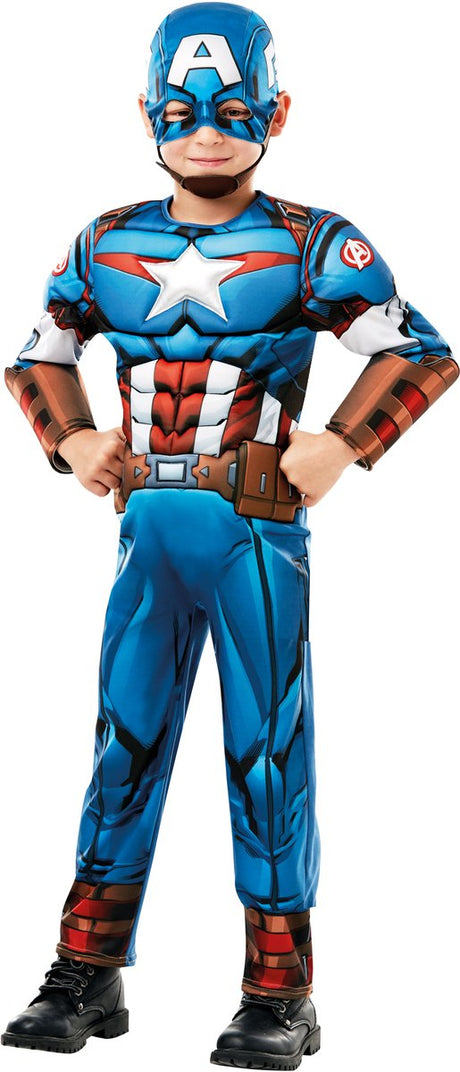 Rubies Captain America ensemble d'habillage costume enfant - - taille 5-6 ans