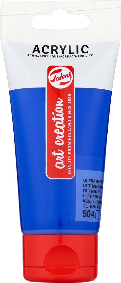 Peinture acrylique Talens art création tube de 75 ml, outremer (504)