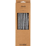 Société créative https : www.ccobby.nl chenille-l-30-cm-thickness-6-mm-glitter-silver-24-piece-1-box