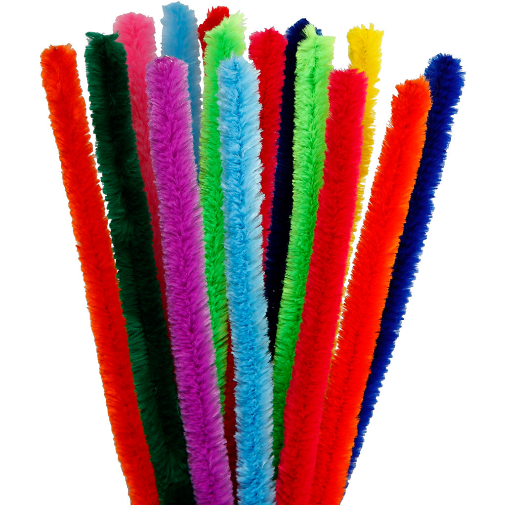 Creativ company fil chenille couleur 30cm, 15 pcs.