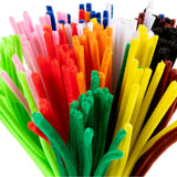 Creativ company chenille, l: 30 cm, épaisseur 6 mm, différentes couleurs, 200 div 1 boîte