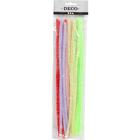 Couleurs pastel du fil de Chenille, 24e.
