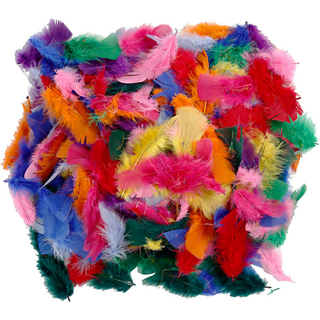 Plumes d'entreprise Creativ de différentes couleurs 7-8cm, 50gr
