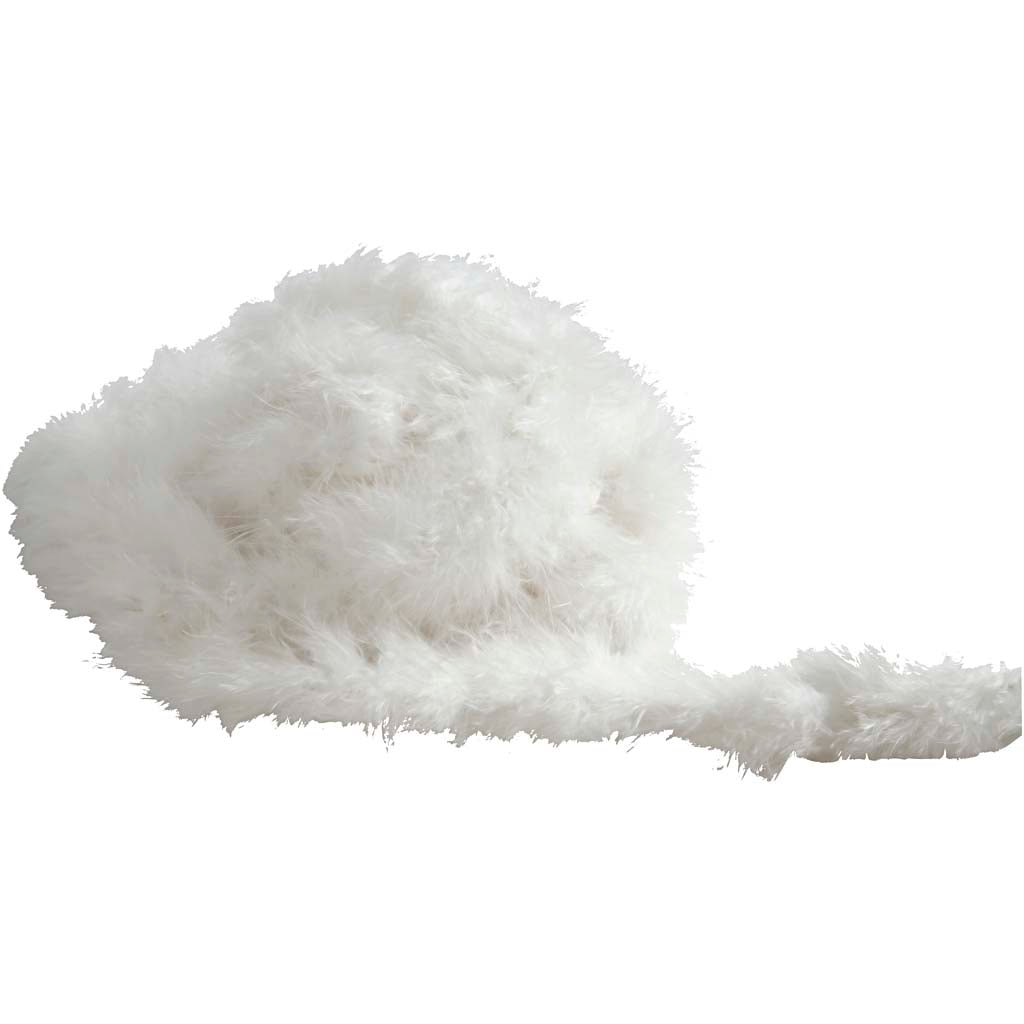 Boa en plumes Creativ company, l: 20-30 mm, blanc, 10 m 1 boîte