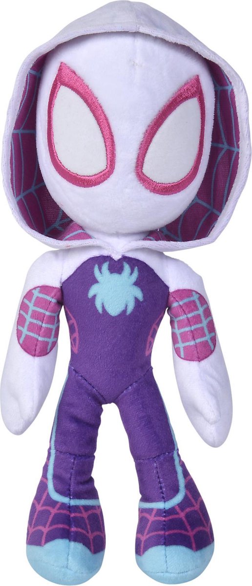 Simba Disney - Spiderman - Araignée fantôme qui brille dans les yeux sombres - 25 cm - tous âges - peluche