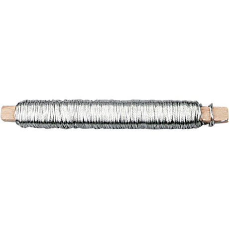 Fil floral Creativ company, épaisseur 0,6 mm, argent, 50 m 1 rouleau