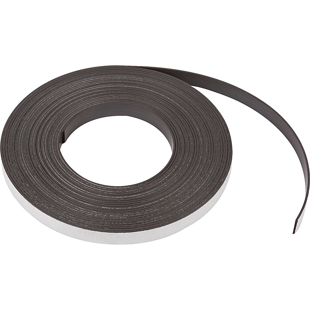 Bande magnétique Creativ company, l: 12,5 mm, épaisseur 1,5 mm, 10 m 1 boîte