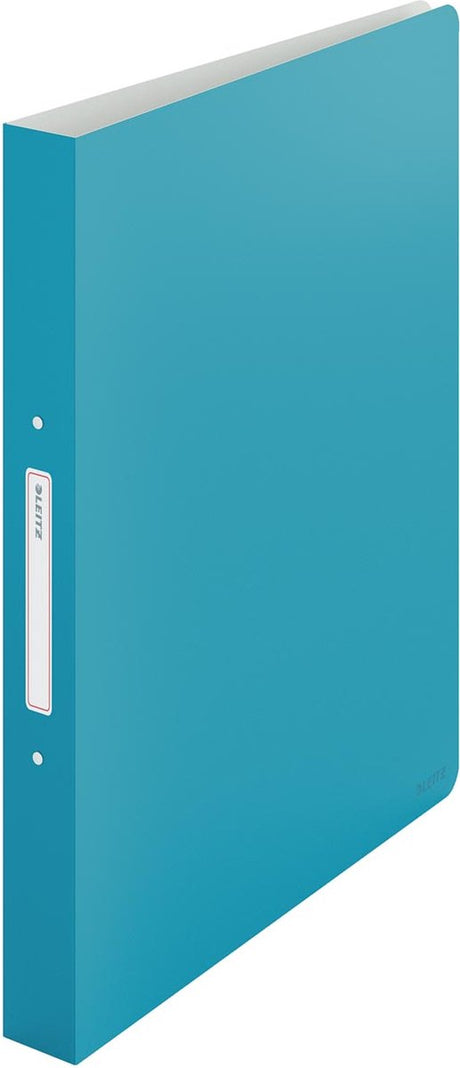 Classeur à anneaux Leitz cosy pp 2 anneaux A4 - largeur de dos de 32 mm - idéal pour le travail à domicile et le travail à domicile - bleu serein