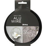 Fil alu Creativ company, rond, épaisseur 1 mm, noir, 16 m 1 rouleau
