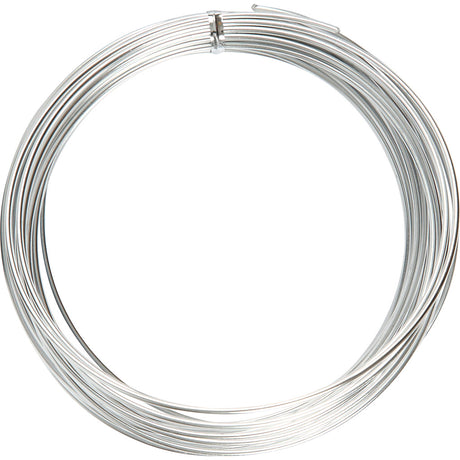 Fil alu Creativ company, rond, épaisseur 2 mm, argent, 10 m 1 rouleau