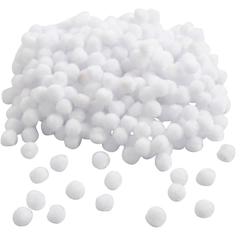 Pompons Creativ company, d 10 mm, blanc, 450 pièces 1 boîte