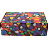 Pompons de l'entreprise Creativ, d 5-40 mm, env. 720 pièces, différentes couleurs, 200 g 1 boîte