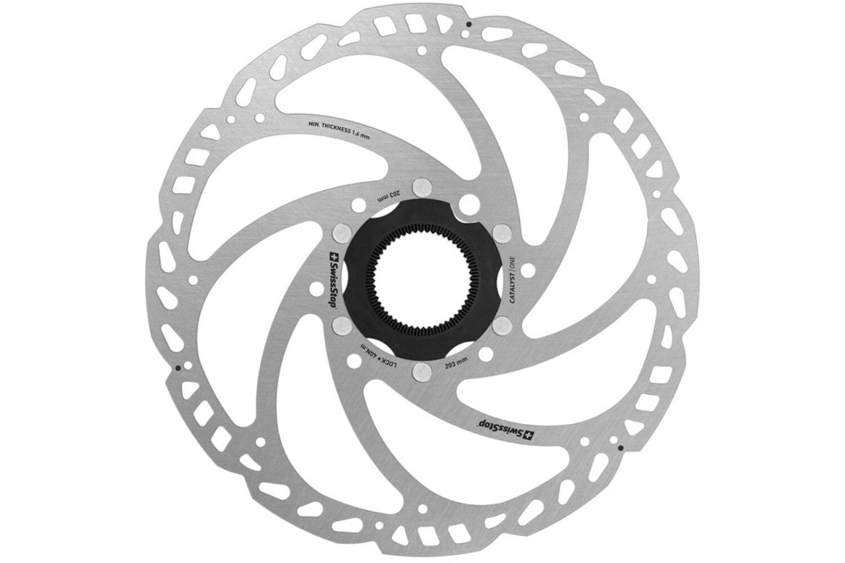 Swissstop - Bremsscheibe Katalysator ein Centerlock 203 mm