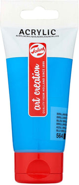 Talens art création peinture acrylique tube 75ml bleu brillant 564