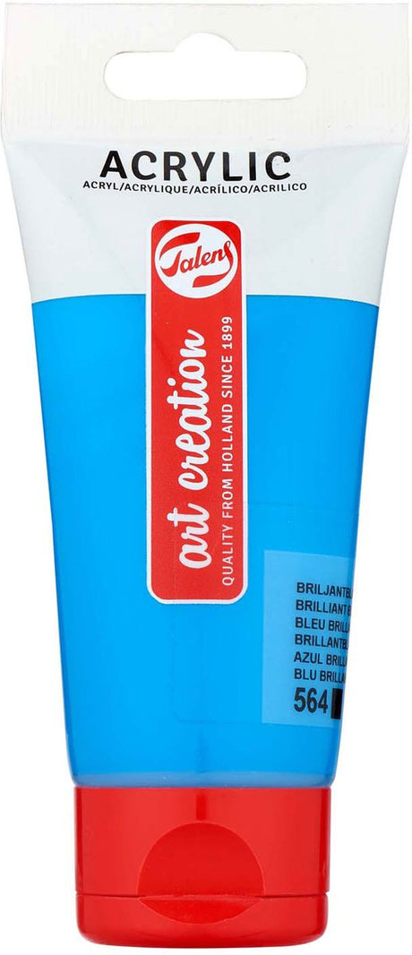 Talens art création peinture acrylique tube 75ml bleu brillant 564