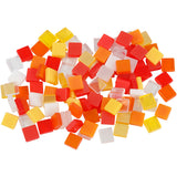 Creativ Company Mini Mosaic Red Orange 5x5 mm, 25 grammes