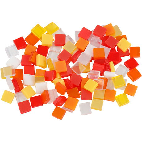 Creativ Company Mini Mosaic Red Orange 5x5 mm, 25 grammes