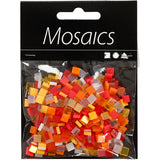 Creativ Company Mini Mosaic Red Orange 5x5 mm, 25 grammes