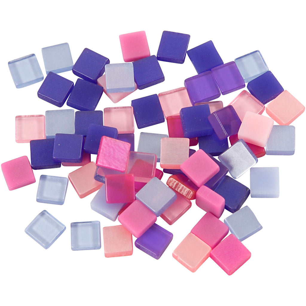 Creativ Company Mini Mosaic Purple 10x10mm, 25 grammes