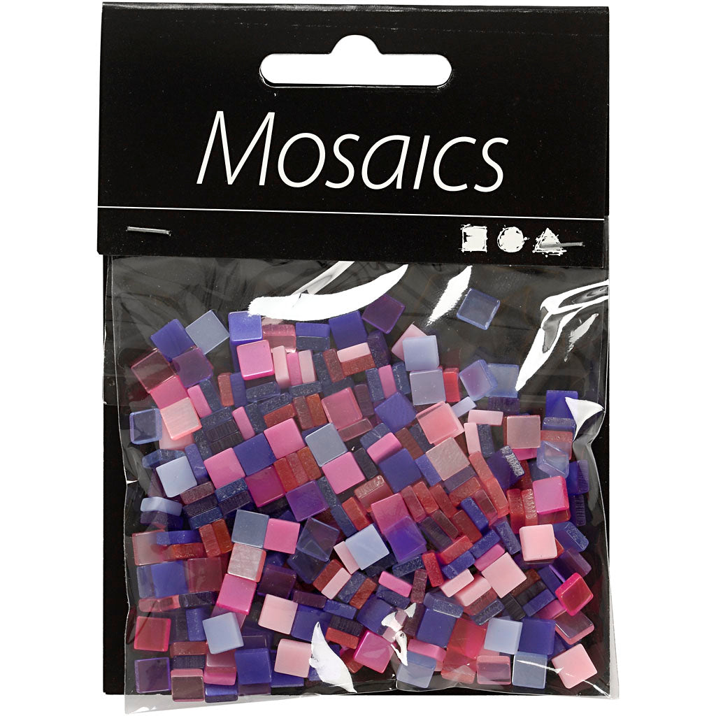 Creativ Company Mini Mosaic Purple 10x10mm, 25 grammes