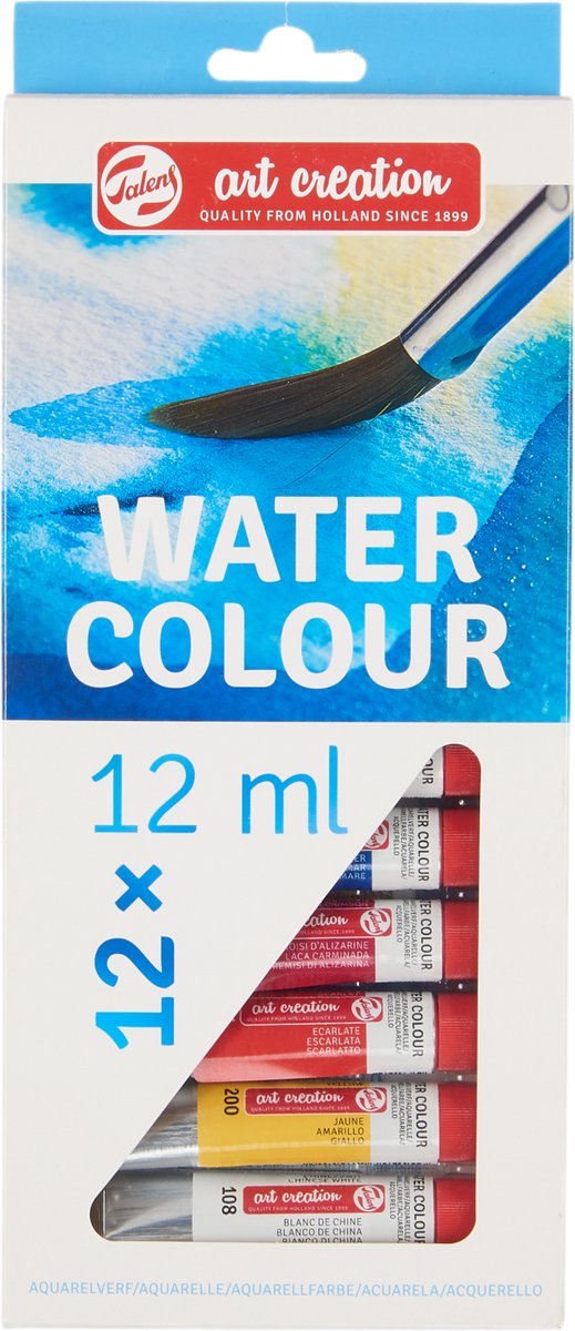 Ensemble de peinture aquarelle Talens art création 12x12ml