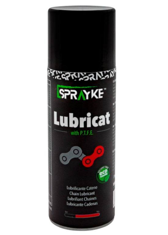 Sprayke P.T.F.E. Spray de lubrifiant de la chaîne de vélos 200 ml