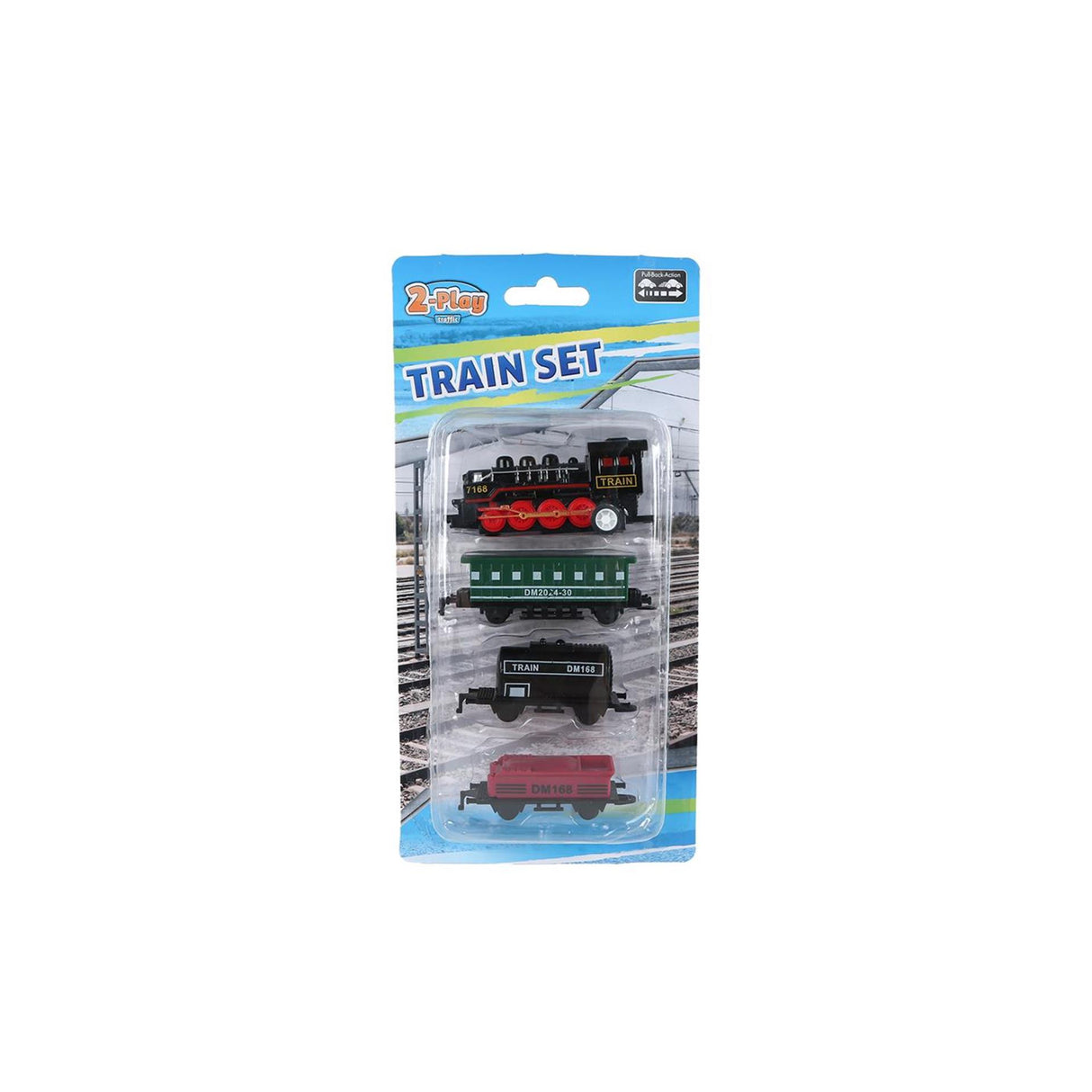 Locomotive 2 jeux avec 3 remorques