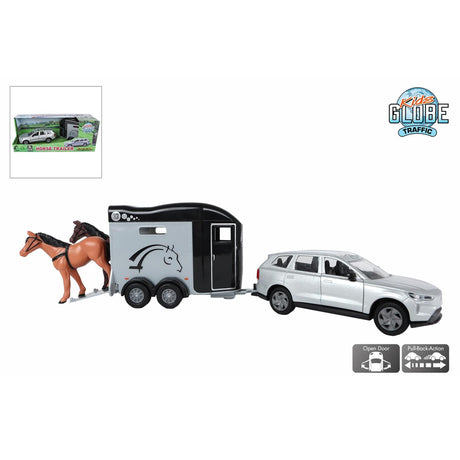 Globe enfant volvo ex90 avec remorque 28cm