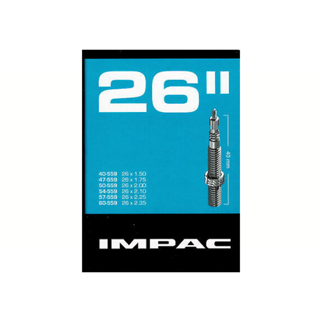 Impac Inner Tube (par Schwalbe) SV26 26x1.50 26x2.35 Etro 40 60-559 Valiel: Sclaverand French 40mm